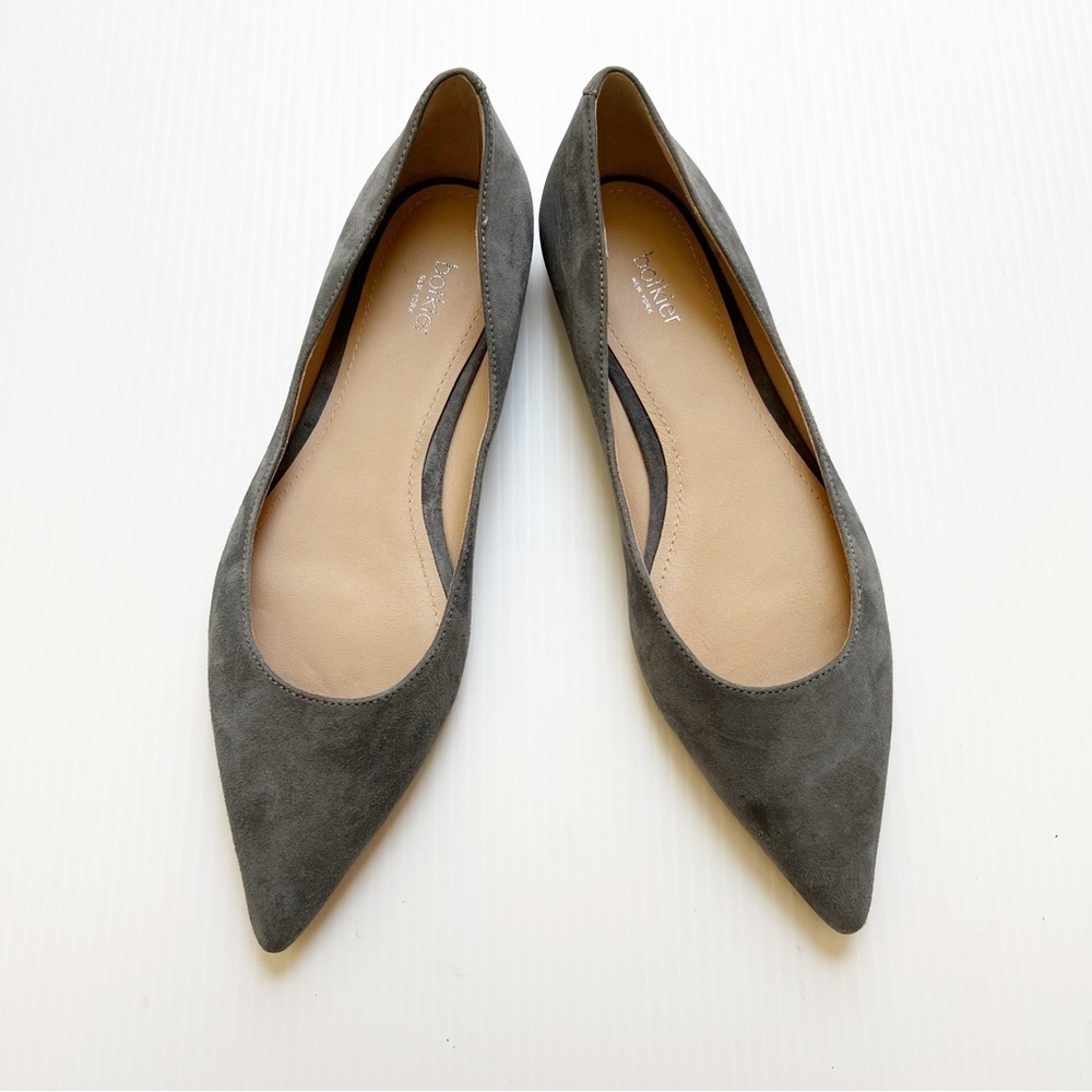 Botkier- Grey Annika Pointed Toe Suede Flats Size 6 - Picture 7 of 8